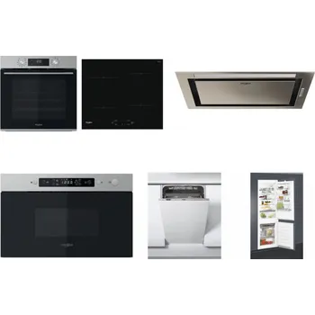 Set domácích spotřebičů WHIRLPOOL OMK58CU1SX + WHIRLPOOL WS Q2760 BF + WHIRLPOOL WCT3 64 FLB X + WHIRLPOOL MBNA910X + WHIRLPOOL WSIC 3M27 C + WHIRLPOOL ART 65031
