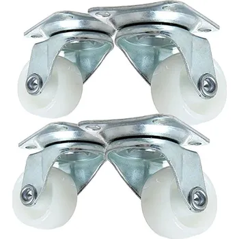 Příslušenství pro reproduktor Kolečka otočná stříbrná průměr 30mm 4ks