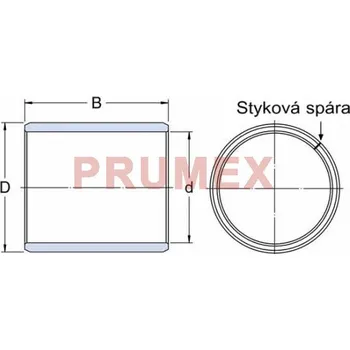SKF PRM 10010595 pouzdro kluzné, svinutý bronzový pás