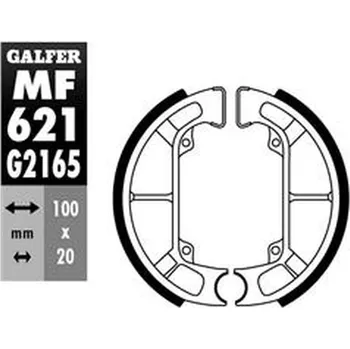 Brzdová čelist GALFER brzdové čelisti - pakny zadní PIAGGIO typHOON 50/125 93-, NRG 50 94-00, sféra 50 90-96, STORM 50 94- (GALFER brzdové čelisti - pakny zadní PIAGGIO typHOON 50/125 93-, NRG 50 94-00, sféra 50 90-96, STORM 50 94-)