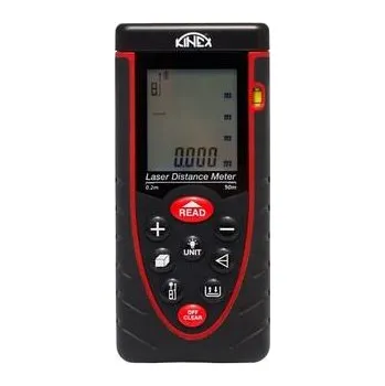 Měřící laser K-met (Kinex) Dálkoměr laserový PROFESIONAL 50 m +/- 2 mm KINEX - KI9040-02-050