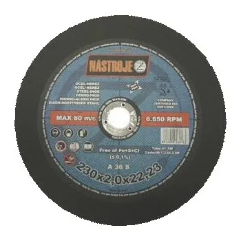 Řezný kotouč NÁSTROJE CZ Kotouč řezný 230x2,0x22 na ocel a nerez - certifikát OSA - IM-1-230-2,0R