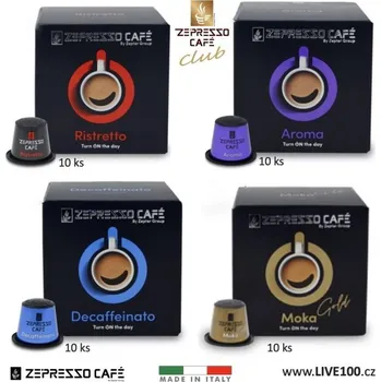 Kávovar Zepter 4 druhy káv 40 kapslí