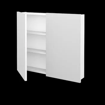 Koupelnový nábytek Dřevojas - Dvoudveřová galerka Q GA2 80 - N01 Bílá lesk 29039