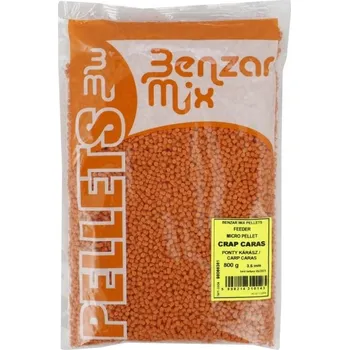 Návnadová surovina BENZAR MIX - Mikro pelety Feeder 800 g 3,5 mm Kapr Karas