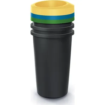 Odpadkový koš PROSPERPLAST Set košů na tříděný odpad - COMPACTA R SET Objem: 3x45 l