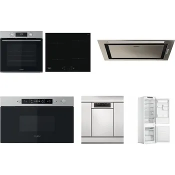 Set domácích spotřebičů WHIRLPOOL OMK58CU1SX + WHIRLPOOL WS Q2760 BF + WHIRLPOOL WCT3 64 FLB X + WHIRLPOOL MBNA910X + WHIRLPOOL WSBO 3O34 PF X + WHIRLPOOL WHC18 T311