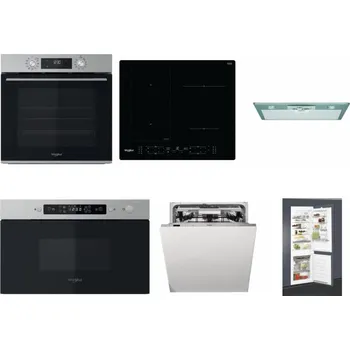 Set domácích spotřebičů WHIRLPOOL OMK58CU1SX + WHIRLPOOL WL B8160 NE + WHIRLPOOL AKR 650/1 IX + WHIRLPOOL MBNA910X + WHIRLPOOL WIO 3O540 PELG + WHIRLPOOL ART 65031