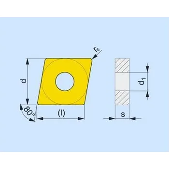 Soustruh SK břitová destička CNMG 160608E-DM 525P PRAMET - PM-CNMG-160608E-DM-525P