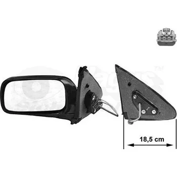 Auto zrcátko Vnější zpětné zrcátko VAN WEZEL 3317805