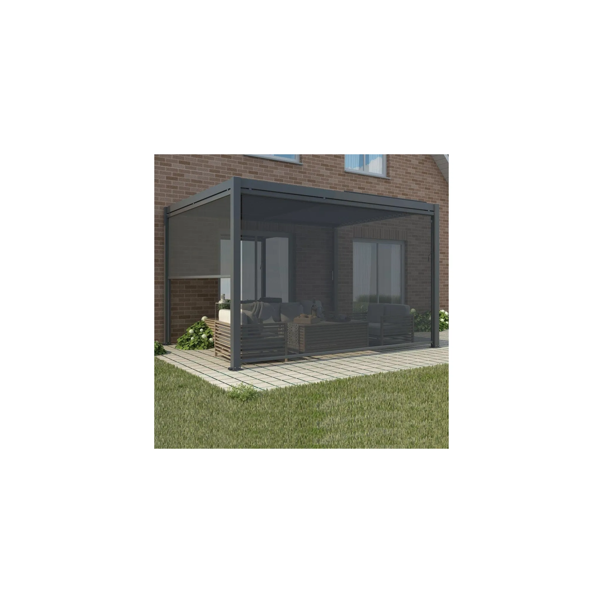 Fotografie 1 - Příslušenství pro zahradní stavbu Roleta pro bioklimatickou pergolu 3 m 270 x 218 cm