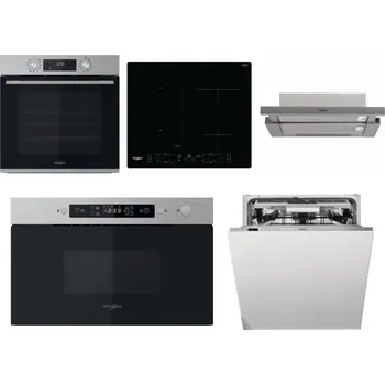 Set domácích spotřebičů WHIRLPOOL OMK58CU1SX + WHIRLPOOL WL B8160 NE + WHIRLPOOL AKR 5390/1 IX + WHIRLPOOL MBNA910X + WHIRLPOOL WIO 3O540 PELG