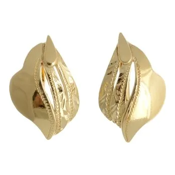 Náušnice Dámské stříbrné pozlacené náušnice STNAU0704F