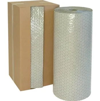 Sorbent Sorpční koberec vysoký, lehký, zpevněný a nepropustný, MEDIUM, 80 cm × 40 m