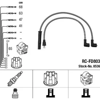 Zapalovací kabel NGK Sada kabelů pro zapalování 8536