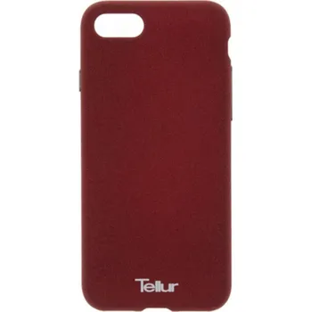 Pouzdro na mobilní telefon Tellur Cover Premium Pebble Touch Fusion for iPhone 7 burgundy