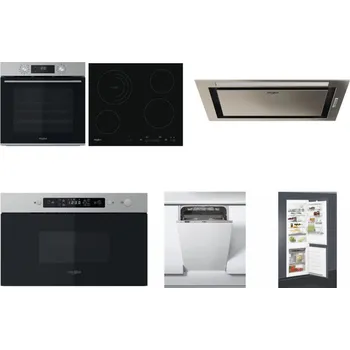 Set domácích spotřebičů WHIRLPOOL OMK58CU1SX + WHIRLPOOL AKT 8900 BA + WHIRLPOOL WCT3 64 FLB X + WHIRLPOOL MBNA910X + WHIRLPOOL WSIC 3M27 C + WHIRLPOOL ART 65031