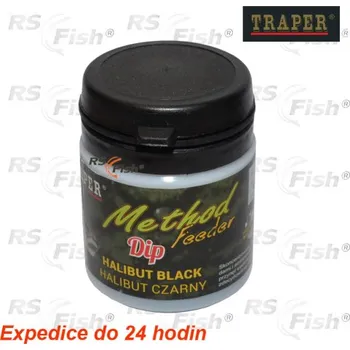 Návnadové aroma Traper Method Feeder - Halibut Black - 60 g