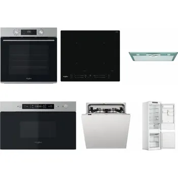 Set domácích spotřebičů WHIRLPOOL OMK58CU1SX + WHIRLPOOL WL S7260 NE + WHIRLPOOL AKR 650/1 IX + WHIRLPOOL MBNA910X + WHIRLPOOL WIC 3C33 PFE + WHIRLPOOL WHC18 T311