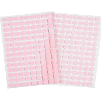 Suchý zip samolepicí kolečka Ø10 mm, barva 8 růžová sv.