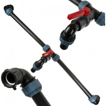 Ventil T-kusová spojka Ibc ventil Pcv 2" Hdpe trubka 50mm MZR 60577