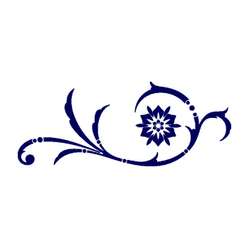 Samolepící dekorace SAMOLEPKA Květina dekor 040 pravá (23 - tmavě modrá) NA AUTO, NÁLEPKA, FÓLIE, POLEP, TUNING, VLASTNÍ TEXT, TISK, AUTOSAMOLEPKY.cz, POLEPY, OBRÁZEK, LOGO, SAMOLEPKY