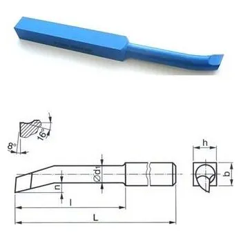Příslušenstí k soustruhu Poldi Kladno Soustružnický nůž 32x32x355 rohový vnitřní DIN4954 - PK3544-32X32