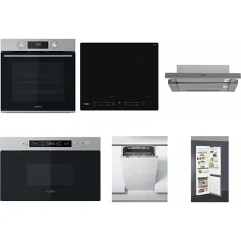 Set domácích spotřebičů WHIRLPOOL OMK58CU1SX + WHIRLPOOL WL S7260 NE + WHIRLPOOL AKR 749/1 IX + WHIRLPOOL MBNA910X + WHIRLPOOL WSIC 3M27 C + WHIRLPOOL ART 66112