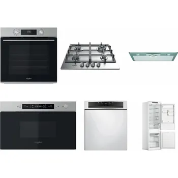 Set domácích spotřebičů WHIRLPOOL OMK58CU1SX + WHIRLPOOL TKRL 661 IX EU + WHIRLPOOL AKR 650/1 IX + WHIRLPOOL MBNA910X + WHIRLPOOL WBC 3C34 PF X + WHIRLPOOL WHC18 T311
