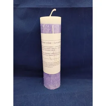 Svíčka Bylinná svíce Levandule velká