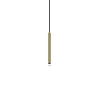 Lodes A-tube Nano Small cluster, zlaté závěsné svítidlo s černým kabelem, 3W LED 3000K, 30cm