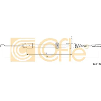 Lanko parkovací brzdy COFLE Tažné lanko, parkovací brzda 109463