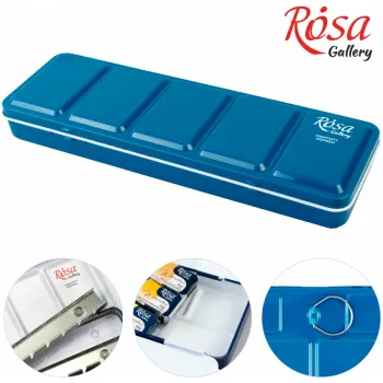 Kazeta přesmyku Prázdná kazeta pro akvarel Rosa – 21ks tyrkysová (Prázdná kazeta pro akvarel Rosa – 21ks tyrkysová)