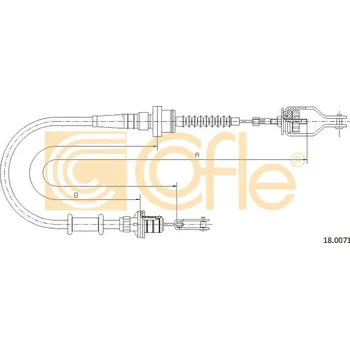Spojkové lanko COFLE Tažné lanko, ovládání spojky 180071