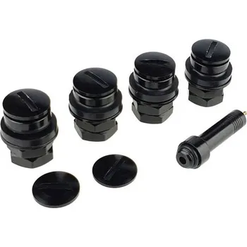 Alu kolo Černé skryté ventily pro Hliníkový disk Ø11,5 mm - Carbonado