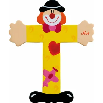 Masážní přístroj Sevi dřevěné písmeno T, klaun (81756)