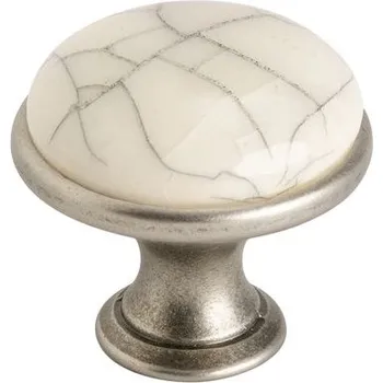 Gamet SIMON nikl patina/porcelán popraskaný 29 mm