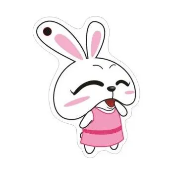 Vývojová deska RFID čipový přívěsek na klíče 125KHz - Růžový zajíček