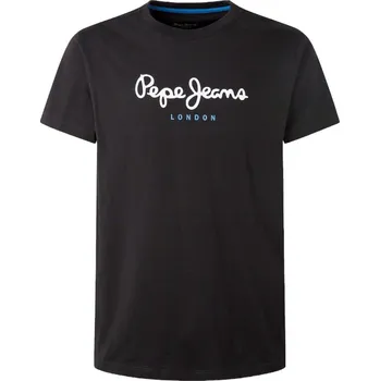 Pánské tričko PEPE JEANS PÁNSKÉ TRIČKO T-SHIRT EGGO N FUTURE BLACK PM508208 999 Velikost: XL
