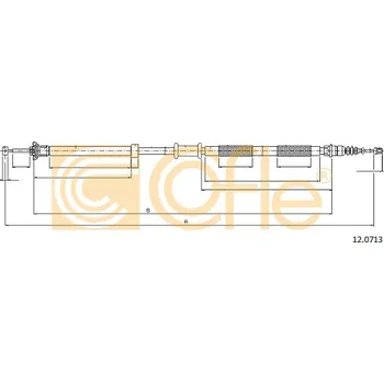 Lanko parkovací brzdy COFLE Tažné lanko, parkovací brzda 120713