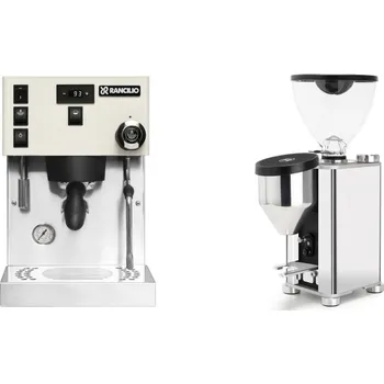 Kávovar Rancilio Silvia PRO X, white + Rocket Espresso GIANNINO, chrome…