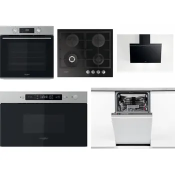 Set domácích spotřebičů WHIRLPOOL OMK58CU1SX + WHIRLPOOL GOFL 629/NB + WHIRLPOOL AKR 62F LT K + WHIRLPOOL MBNA910X + WHIRLPOOL WSIO 3O34 PFE X