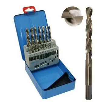 Vrták NÁSTROJE CZ Sada vrtáků 19-dílná 1,00-10,00x0,5mm DIN338RTiHSSCo5-3D Lesklá, kov - SV338RTIHSSCO53D-19K