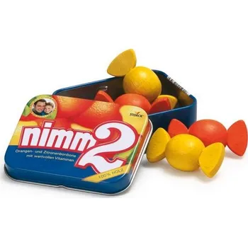 Dřevěná hračka Erzi - Německo nimm2 v plechové dóze