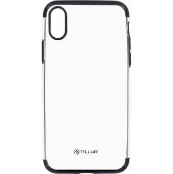 Pouzdro na mobilní telefon Tellur Cover Silicone Electroplated for iPhone X/XS black