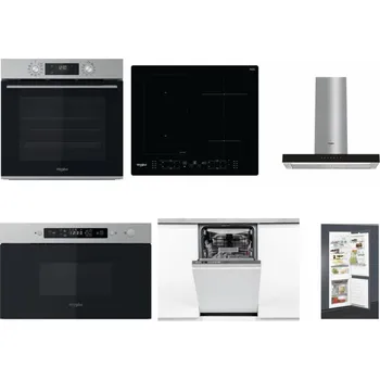 Set domácích spotřebičů WHIRLPOOL OMK58CU1SX + WHIRLPOOL WL B8160 NE + WHIRLPOOL WHBS 62F LT K + WHIRLPOOL MBNA910X + WHIRLPOOL WSIO 3O34 PFE X + WHIRLPOOL ART 65031