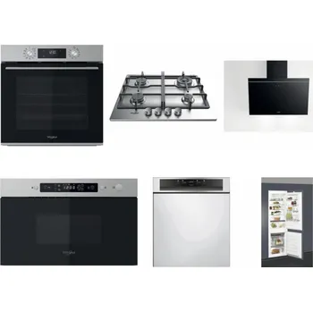 Set domácích spotřebičů WHIRLPOOL OMK58CU1SX + WHIRLPOOL TKRL 661 IX EU + WHIRLPOOL AKR 62F LT K + WHIRLPOOL MBNA910X + WHIRLPOOL WBC 3C34 PF X + WHIRLPOOL ART 66112