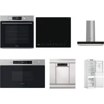 Set domácích spotřebičů WHIRLPOOL OMK58CU1SX + WHIRLPOOL WL S7260 NE + WHIRLPOOL WHBS 62F LT K + WHIRLPOOL MBNA910X + WHIRLPOOL WSBO 3O34 PF X + WHIRLPOOL WHC18 T311