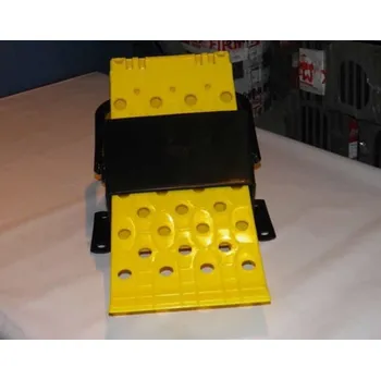 Zajišťovací klín kola Klín zakládací pod kola velký L 475 žlutý komplet s držákem, , ,