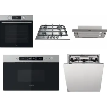 Set domácích spotřebičů WHIRLPOOL OMK58CU1SX + WHIRLPOOL TKRL 661 IX EU + WHIRLPOOL AKR 5390/1 IX + WHIRLPOOL MBNA910X + WHIRLPOOL WIO 3T133 PLE